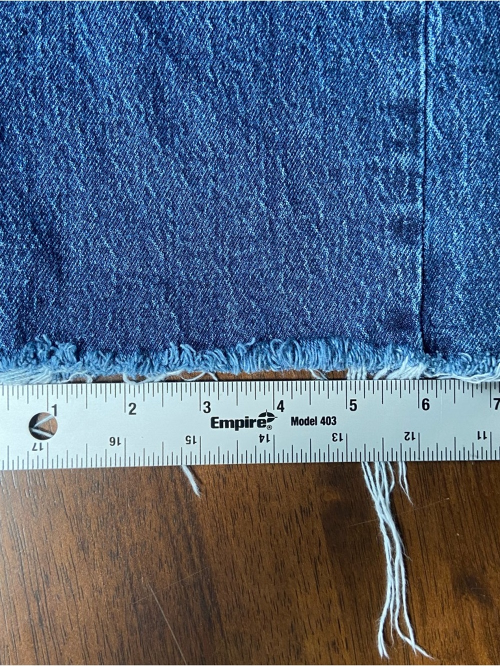 Levi's Premium Wedgie Straight Womens 32 Blue High Rise Button Fly Raw Hem Jeans - Picture 10 of 13